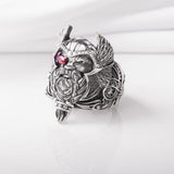 Anel de prata de odin 5 (49,32 mm)