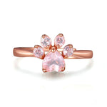 Anel de quartzo rosa em ouro rosa valor por defeito título