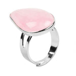 Anel de quartzo rosa simples valor por defeito título