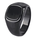 Anel de sinete clássico 7 (54,4 mm) / preto