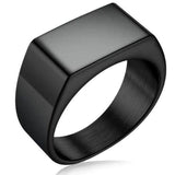 Anel de sinete preto 7 (54 mm) / estilo 1