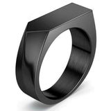 Anel de sinete preto 7 (54 mm) / estilo 2