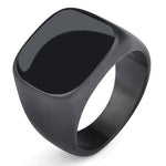 Anel de sinete preto 7 (54 mm) / estilo 3