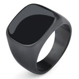 Anel de sinete preto 7 (54 mm) / estilo 3