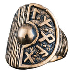 Anel defensor de asgard em bronze 5 (49,32 mm)
