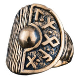 Anel defensor de asgard em bronze 5 (49,32 mm)