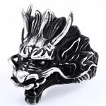 Anel dragão grande 56,5 mm