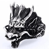 Anel dragão grande 56,5 mm