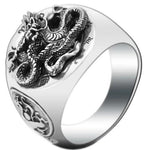 Anel dragão vintage 59,5 mm