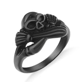 Anel esqueleto 54 mm / preto