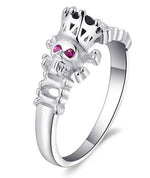 Anel feminino caveira 54 mm