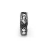 Anel feminino caveira simples