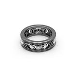 Anel feminino caveira simples