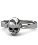 Anel fino feminino caveira 54 mm