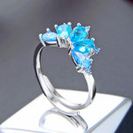 Anel flor azul valor por defeito título