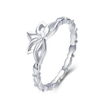 Anel flor de lótus feminino 51,9 mm