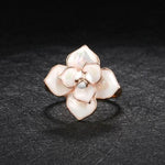 Anel flor grande