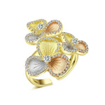 Anel flor zircónio inoxidável 52 mm