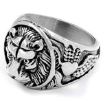 Anel leão metal 54,5 mm