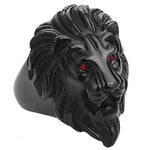 Anel leão preto 52 mm