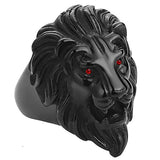 Anel leão preto 52 mm