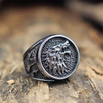 Anel lobo biker 57 mm