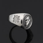Anel lobo elegante