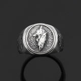 Anel lobo elegante