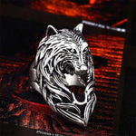 Anel lobo solitário 57 mm