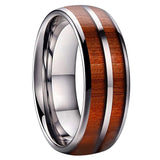 Anel madeira elegante