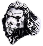 Anel masculino cabeça de leão 56,5 mm