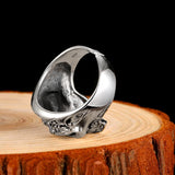 Anel masculino caveira prata 925 valor por defeito título