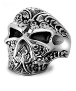 Anel masculino caveira prata 925 valor por defeito título