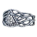 Anel prateado valknut