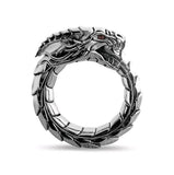 Anel redondo ouroboros