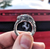 Anel redondo ouroboros