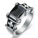 Anel religioso com cruz 54 mm / preto