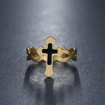Anel religioso dourado