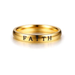 Anel religioso feminino 52 mm / ouro