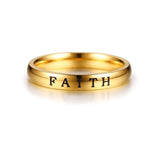 Anel religioso feminino 52 mm / ouro