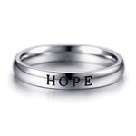 Anel religioso feminino 52 mm / prata