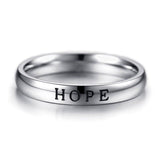 Anel religioso feminino 52 mm / prata