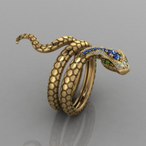 Anel serpente moderno