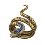 Anel serpente moderno