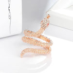 Anel serpente ouro rosa