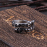 Anel serpente rúnica viking 7 (54,4 mm)