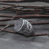 Anel símbolo do vegvisir