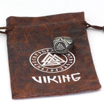 Anel símbolo valknut