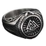 Anel símbolo valknut