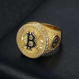 Anel sinete bitcoin